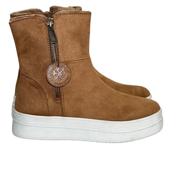 J/Slides Women's Tristan Waterproof Suede Booties Sz 6.5 - Picture 1 of 11